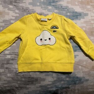 Lacoste x Friends With You Yellow Kids Cloud Patch Sweatshirt